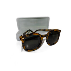 NWT - Karen Walker - Crazy Tort - Super Duper Strength Sunglasses with Case